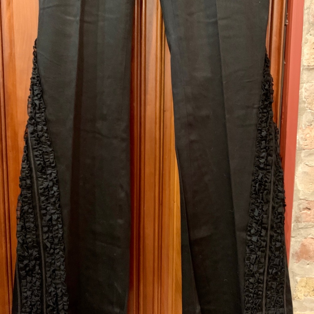Cache Black Sateen Tuxedo Pants With Front Zip An… - image 6